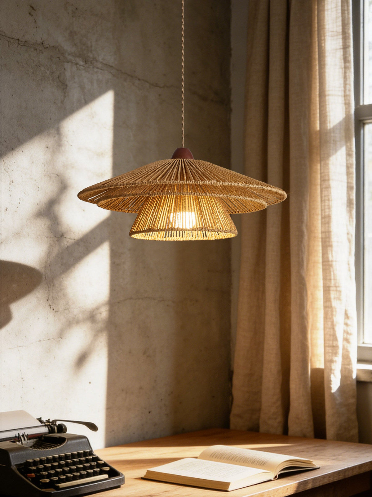 Brackenford hanglamp van papiertouw