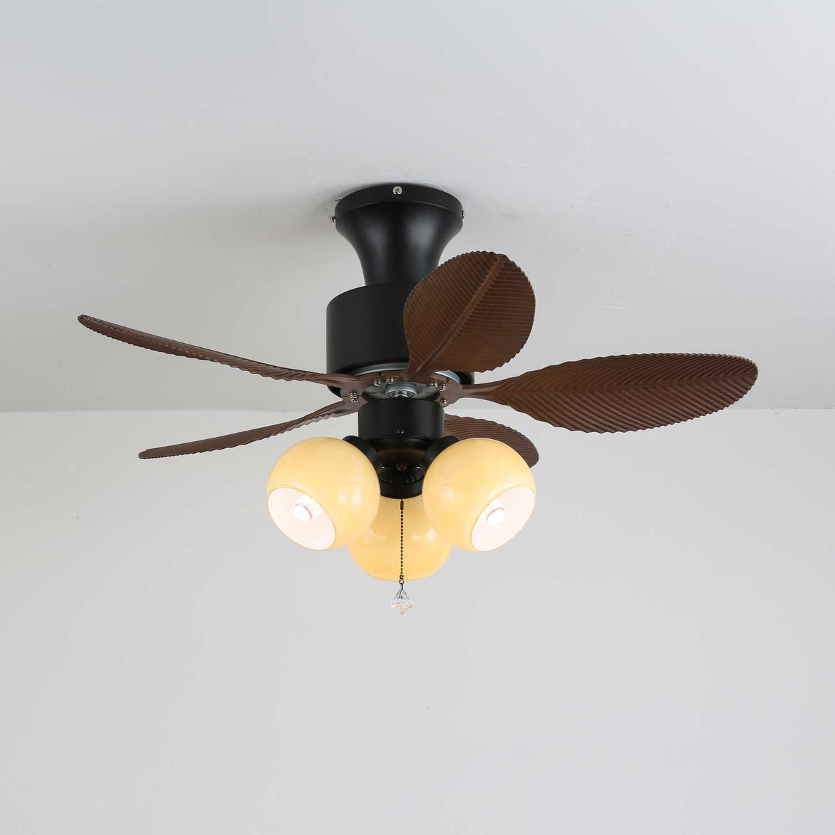 Althea Vintage Houten Plafondventilator met Verlichting