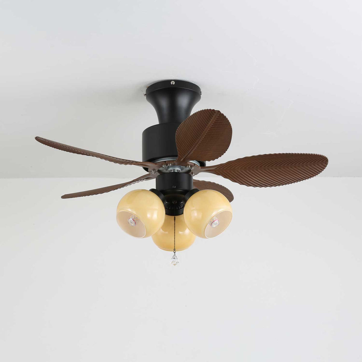 Althea Vintage Houten Plafondventilator met Verlichting