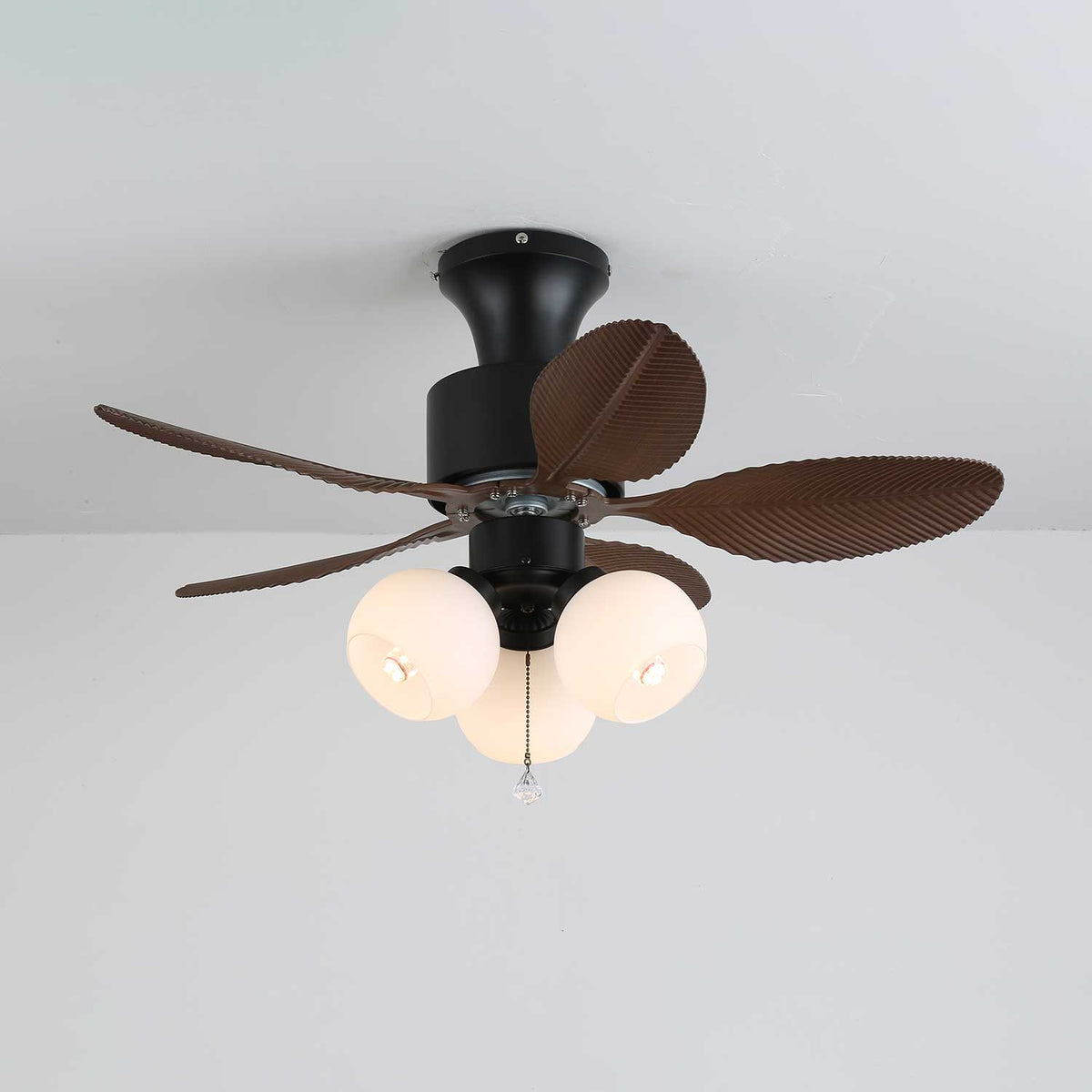 Althea Vintage Houten Plafondventilator met Verlichting