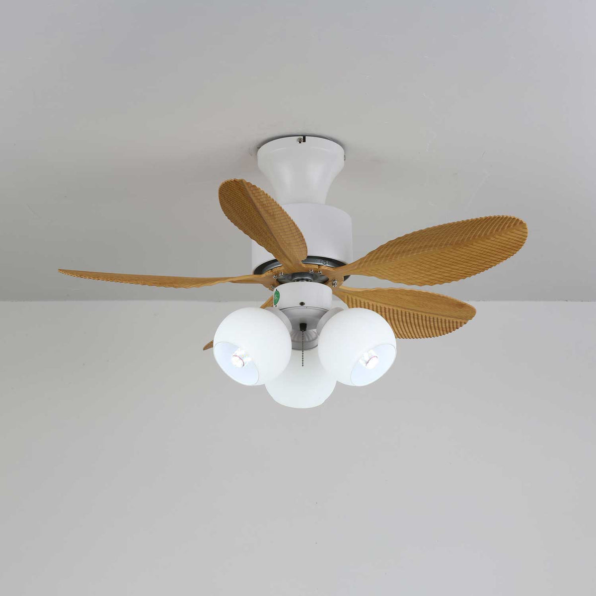 Althea Vintage Houten Plafondventilator met Verlichting