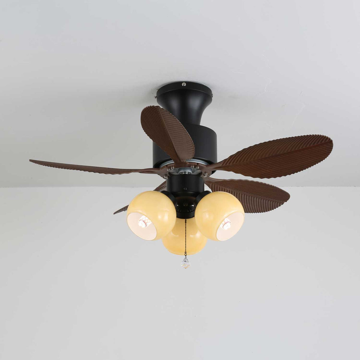 Althea Vintage Houten Plafondventilator met Verlichting