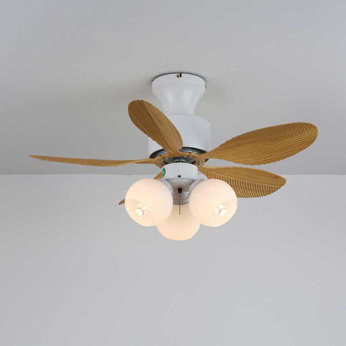 Althea Vintage Houten Plafondventilator met Verlichting