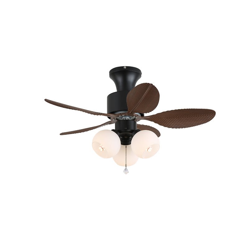 Celoine Tropische plafondventilator met verlichting van glas