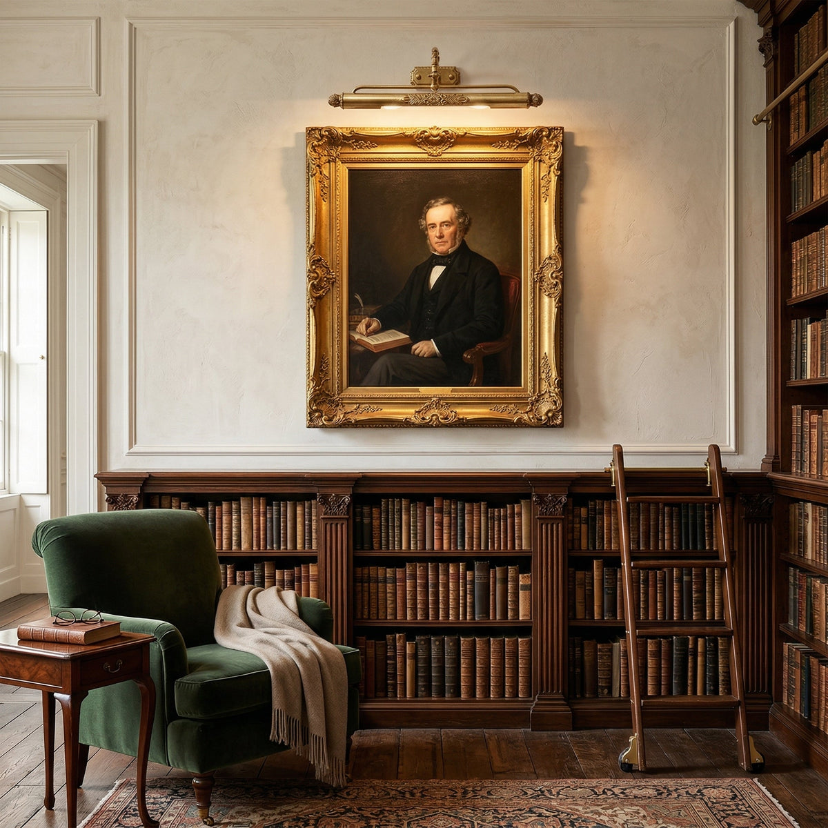 Florentin wandlamp Oudmessing Massief