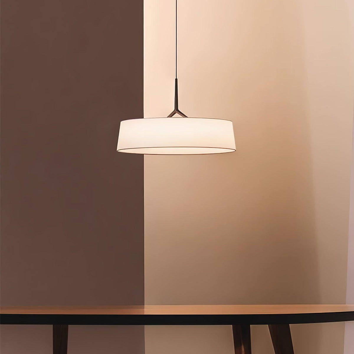 Linisine cilindrische stoffen hanglamp