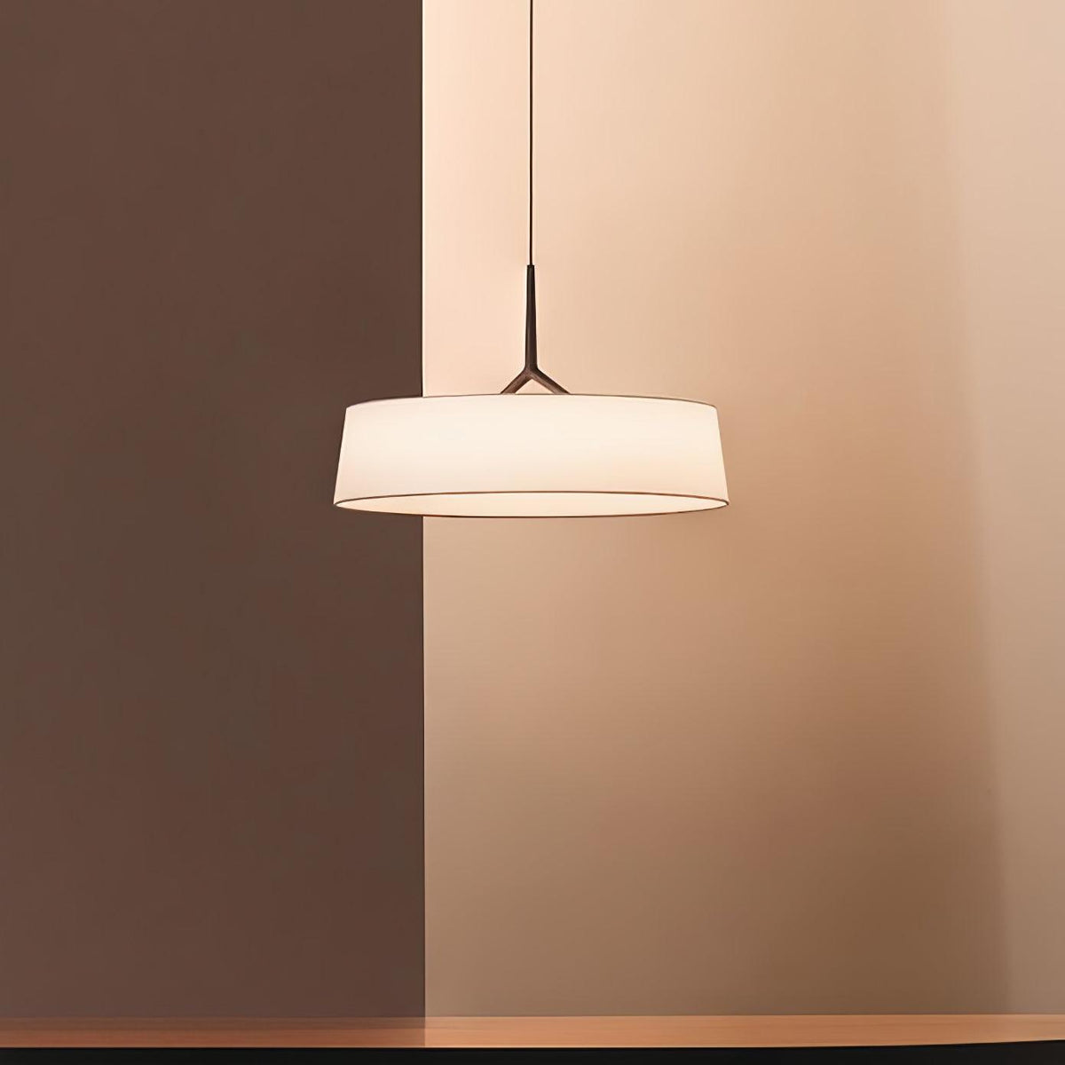 Linisine cilindrische stoffen hanglamp