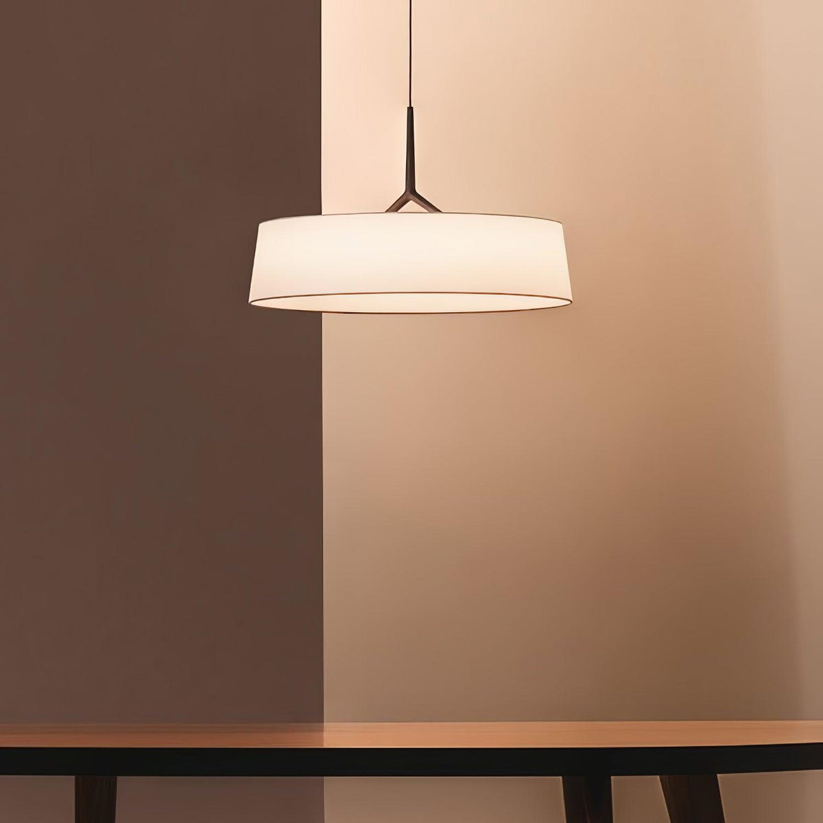Linisine cilindrische stoffen hanglamp