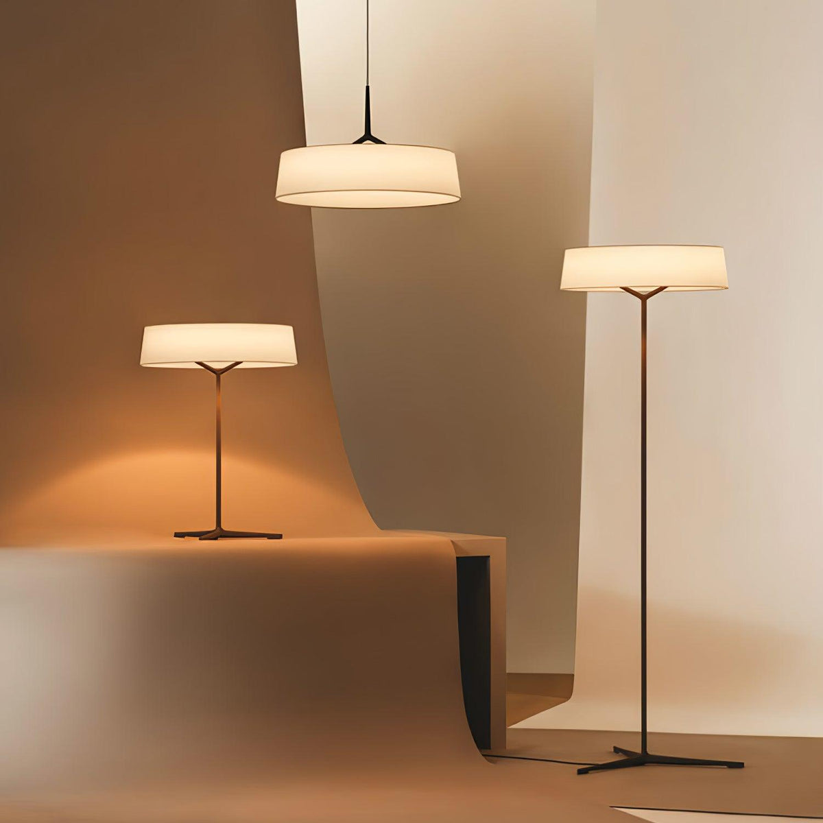 Linivira Stoffen Scandinavische tafellamp