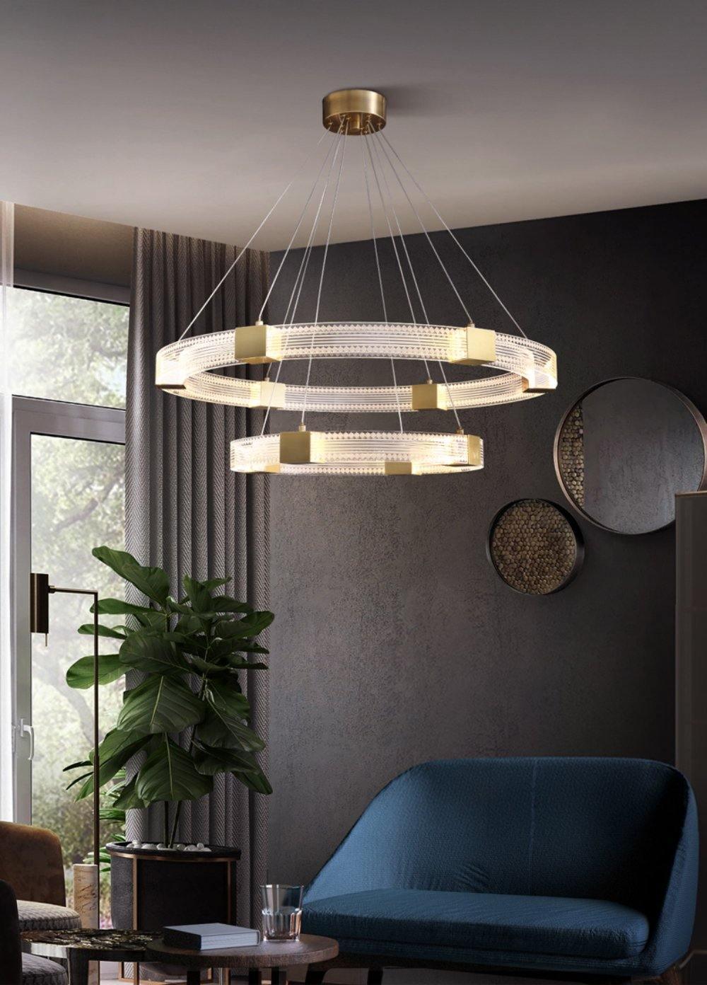 Eurdora moderne minimalistische kroonluchter met LED