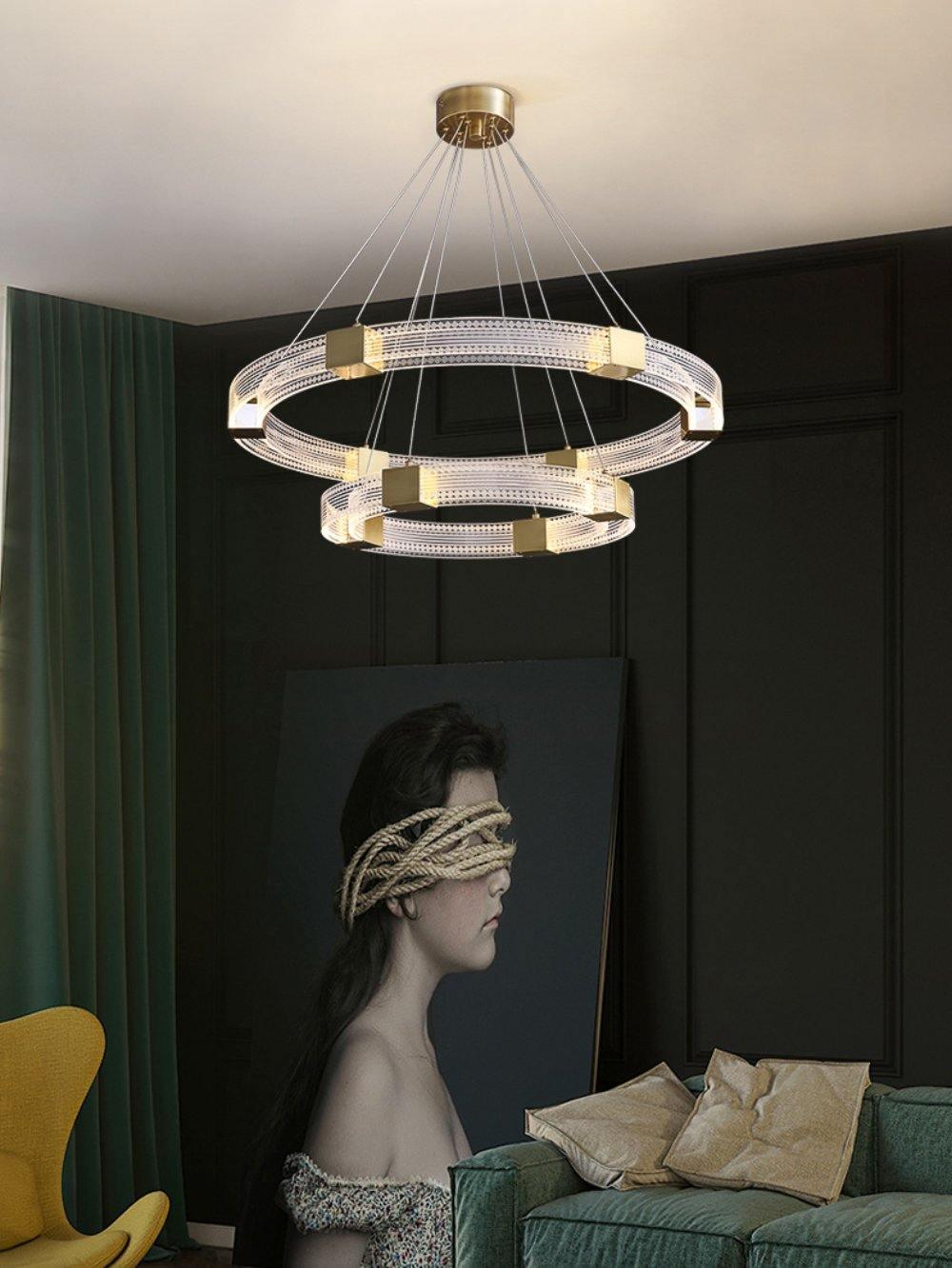 Eurdora moderne minimalistische kroonluchter met LED