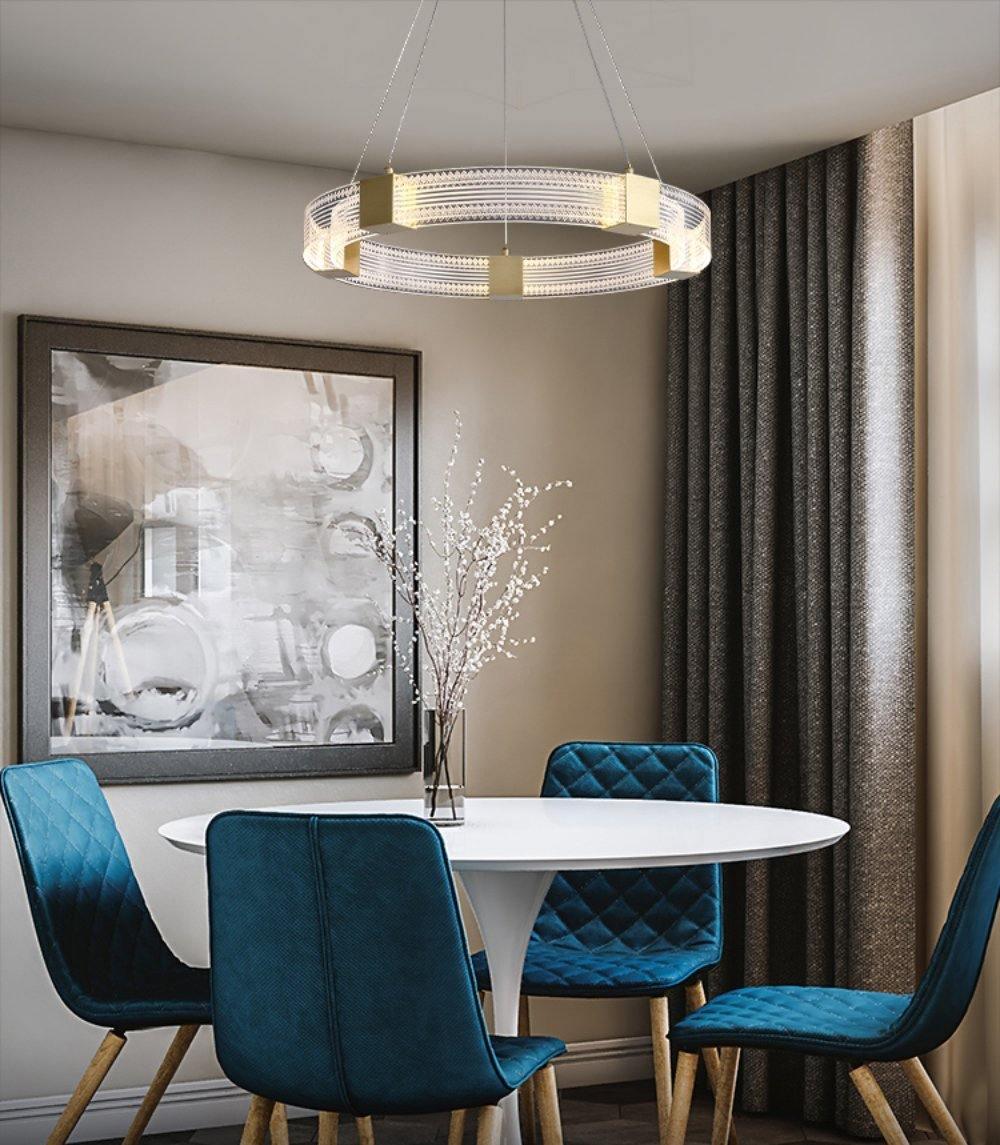 Eurdora moderne minimalistische kroonluchter met LED