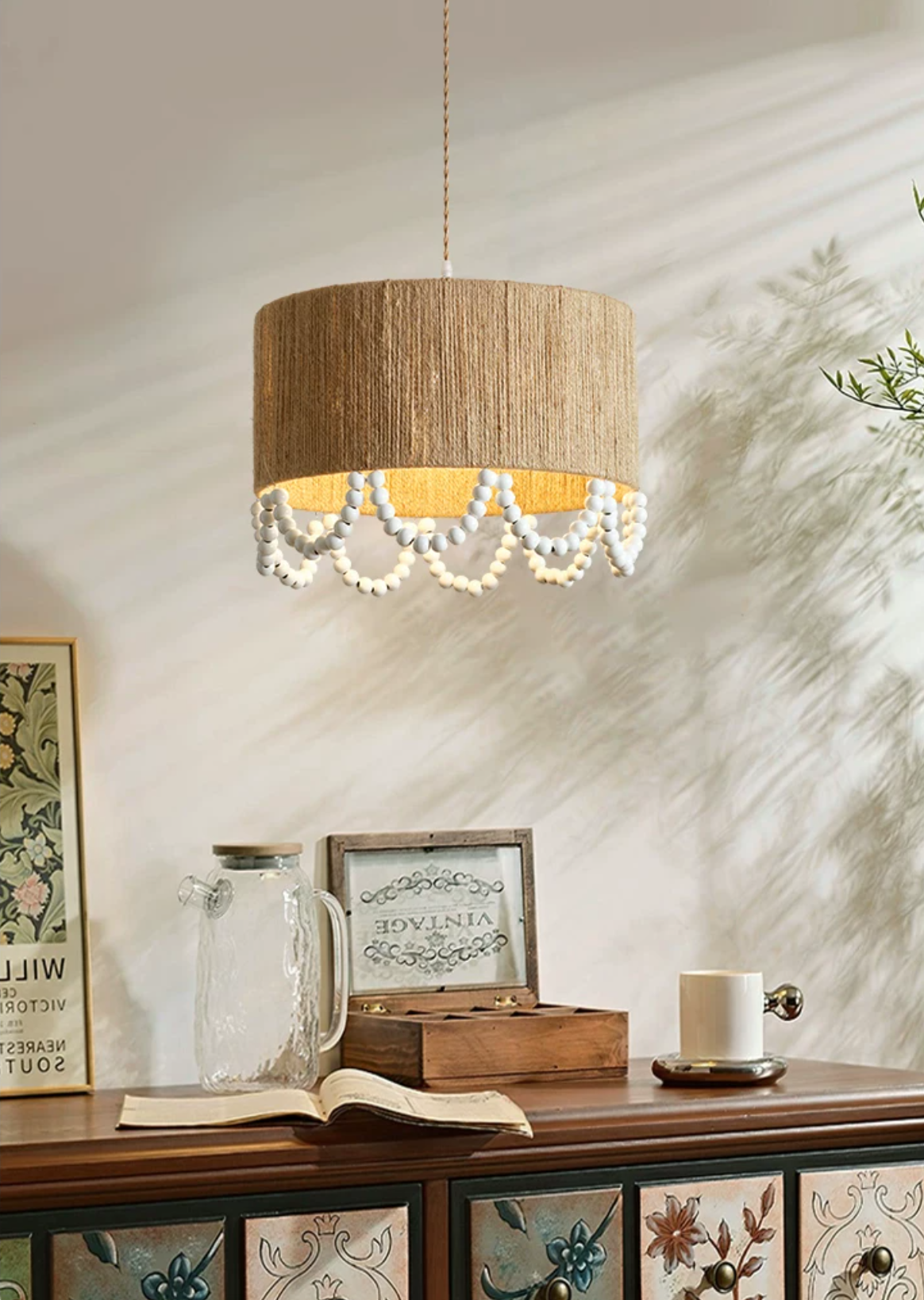 Osberhurst Hanglamp van henneptouw