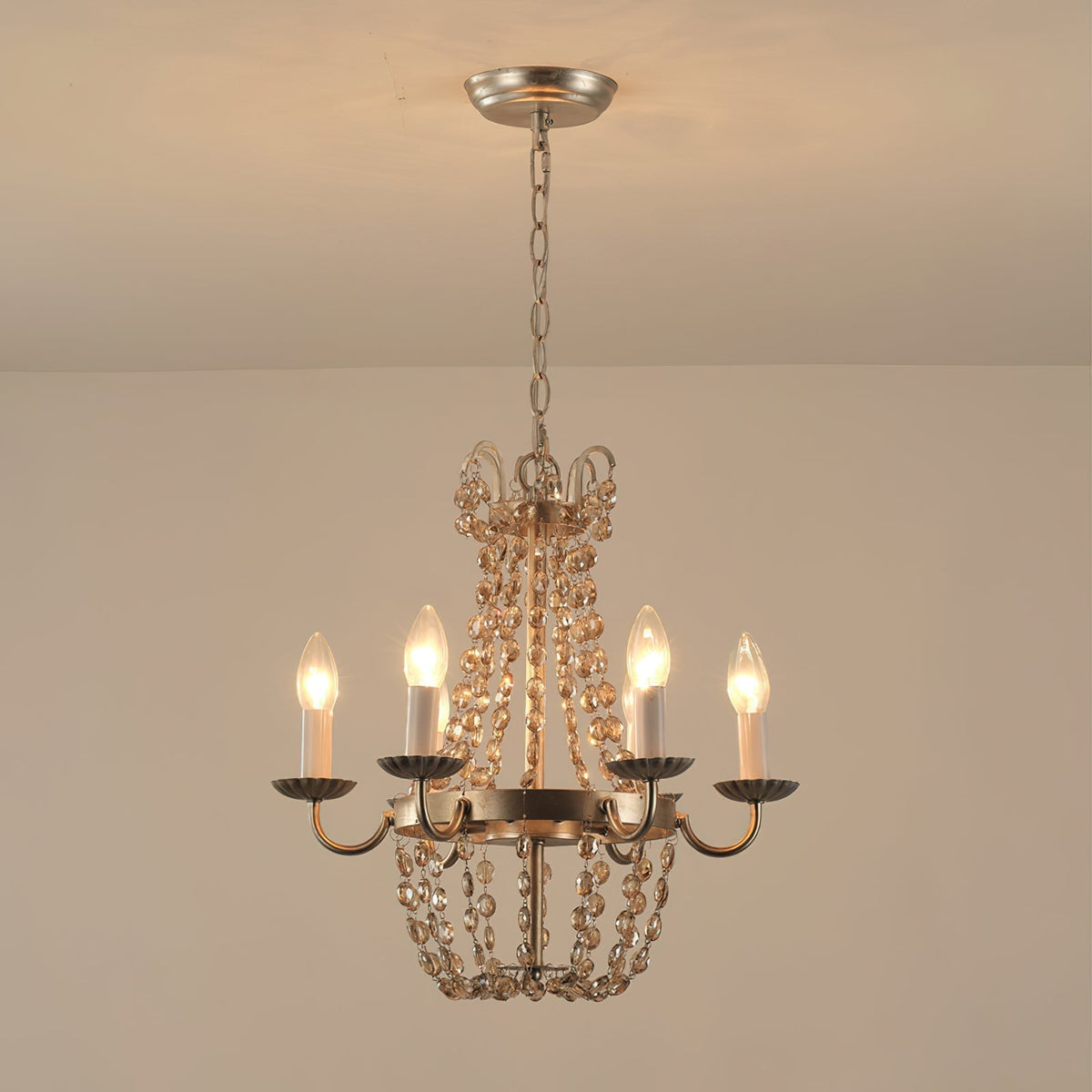 Luxinine Vintage Vloermarkt Kroonluchter met Kristal