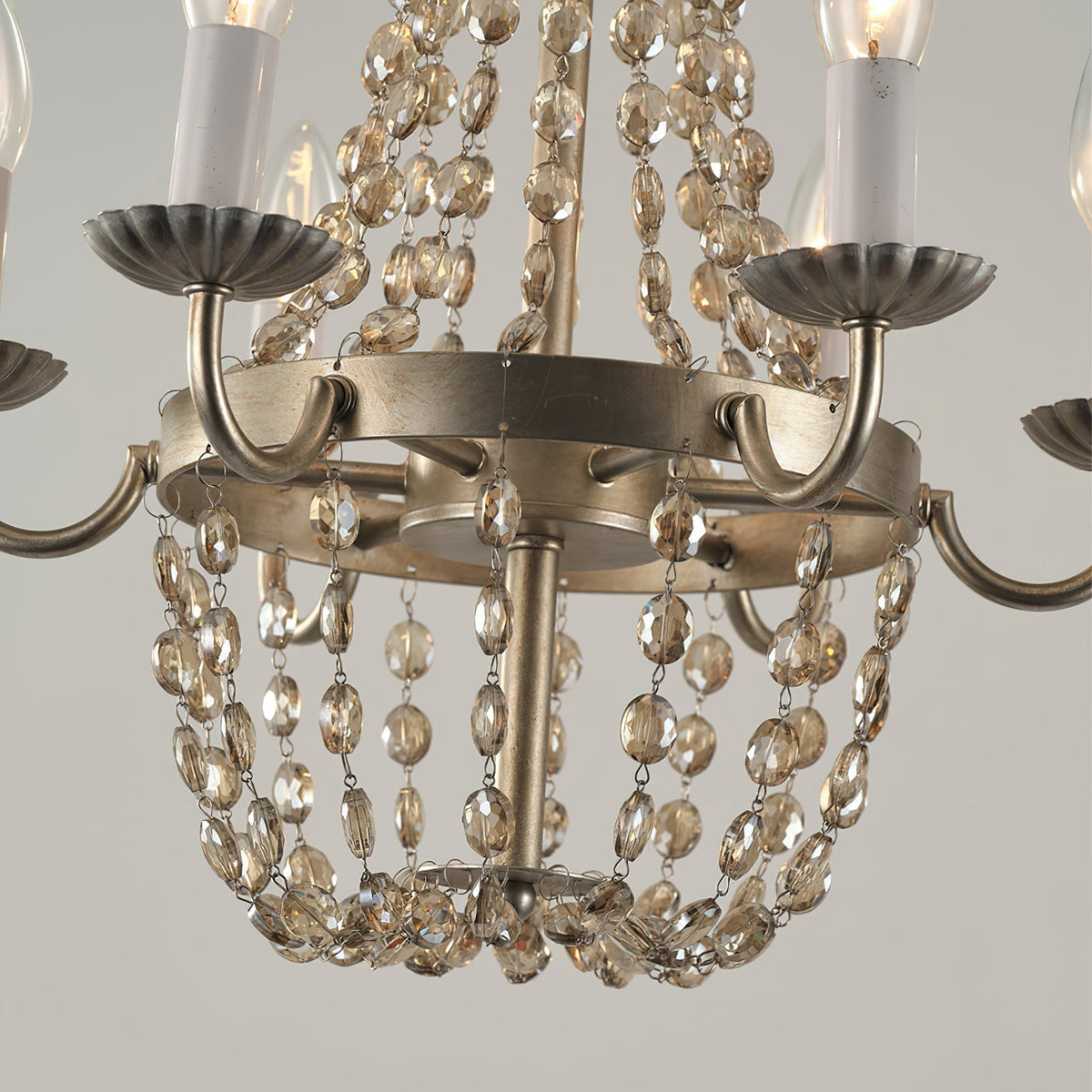 Luxinine Vintage Vloermarkt Kroonluchter met Kristal