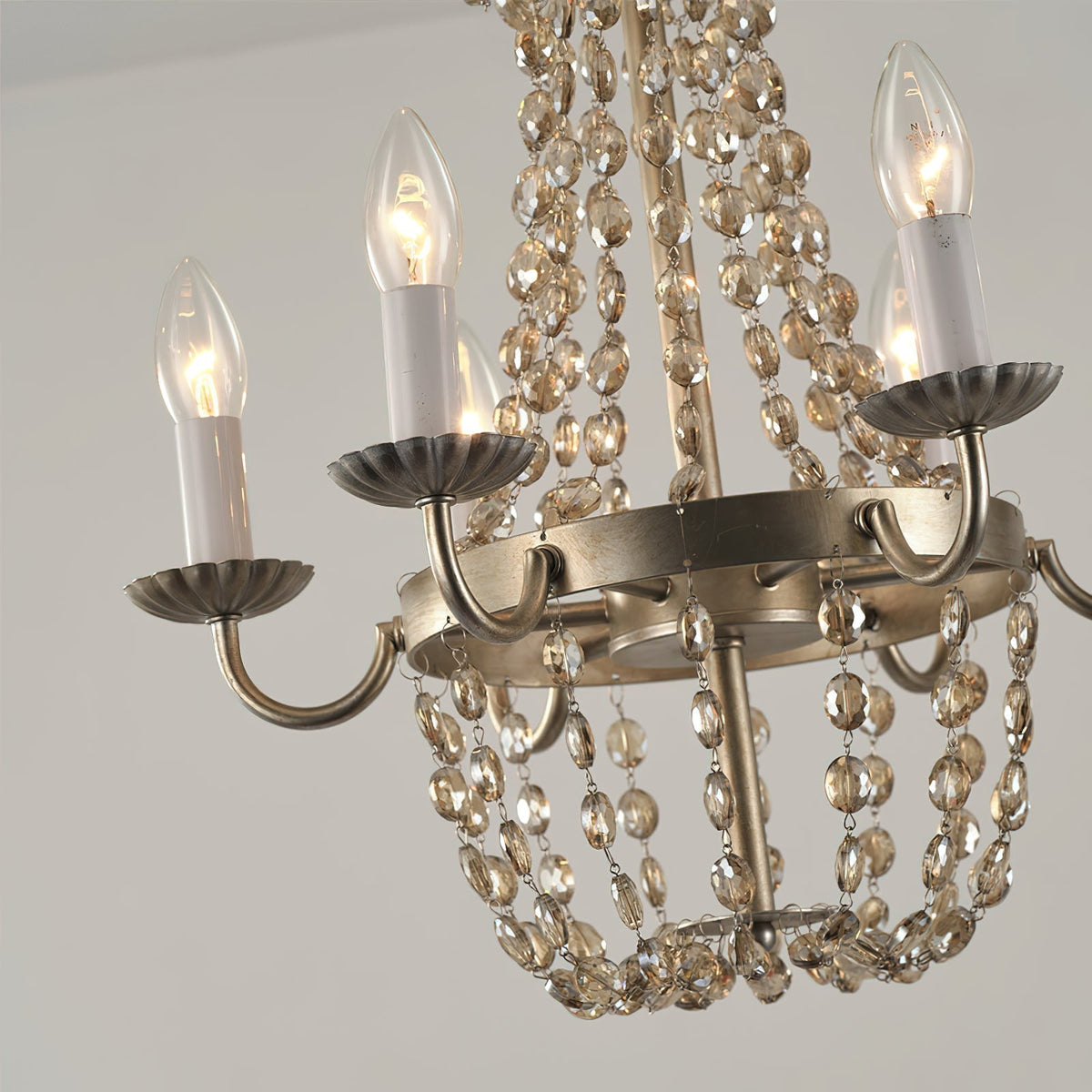 Luxinine Vintage Vloermarkt Kroonluchter met Kristal