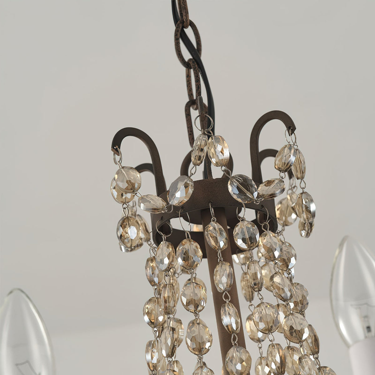 Luxinine Vintage Vloermarkt Kroonluchter met Kristal