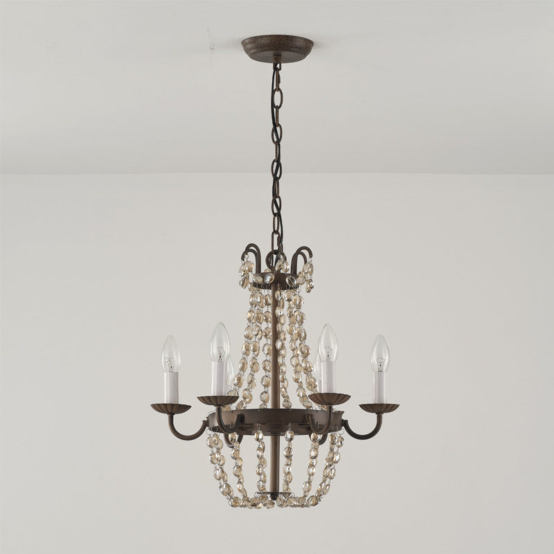 Luxinine Vintage Vloermarkt Kroonluchter met Kristal