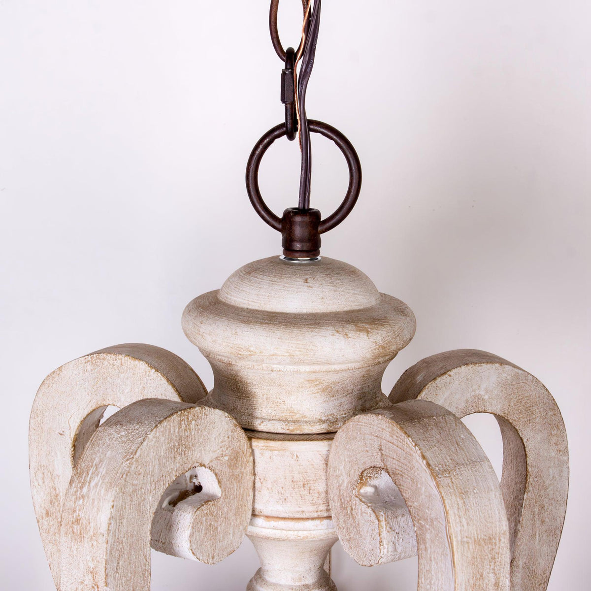 Arixy kroonluchter houten kaars mid-century