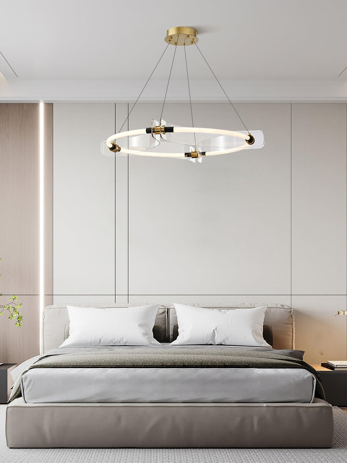Casanine Kroonluchter Acryl Goud Eetkamer