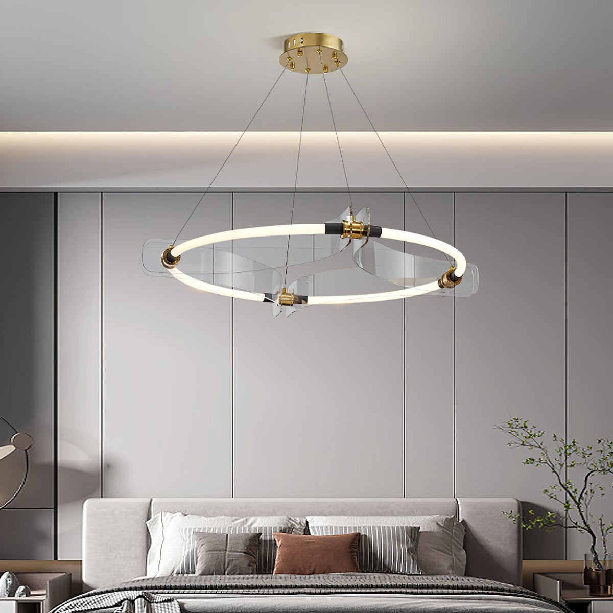 Casanine Kroonluchter Acryl Goud Eetkamer