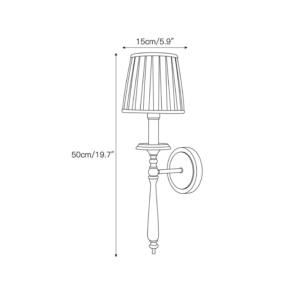 Oriisine wandlamp van messing