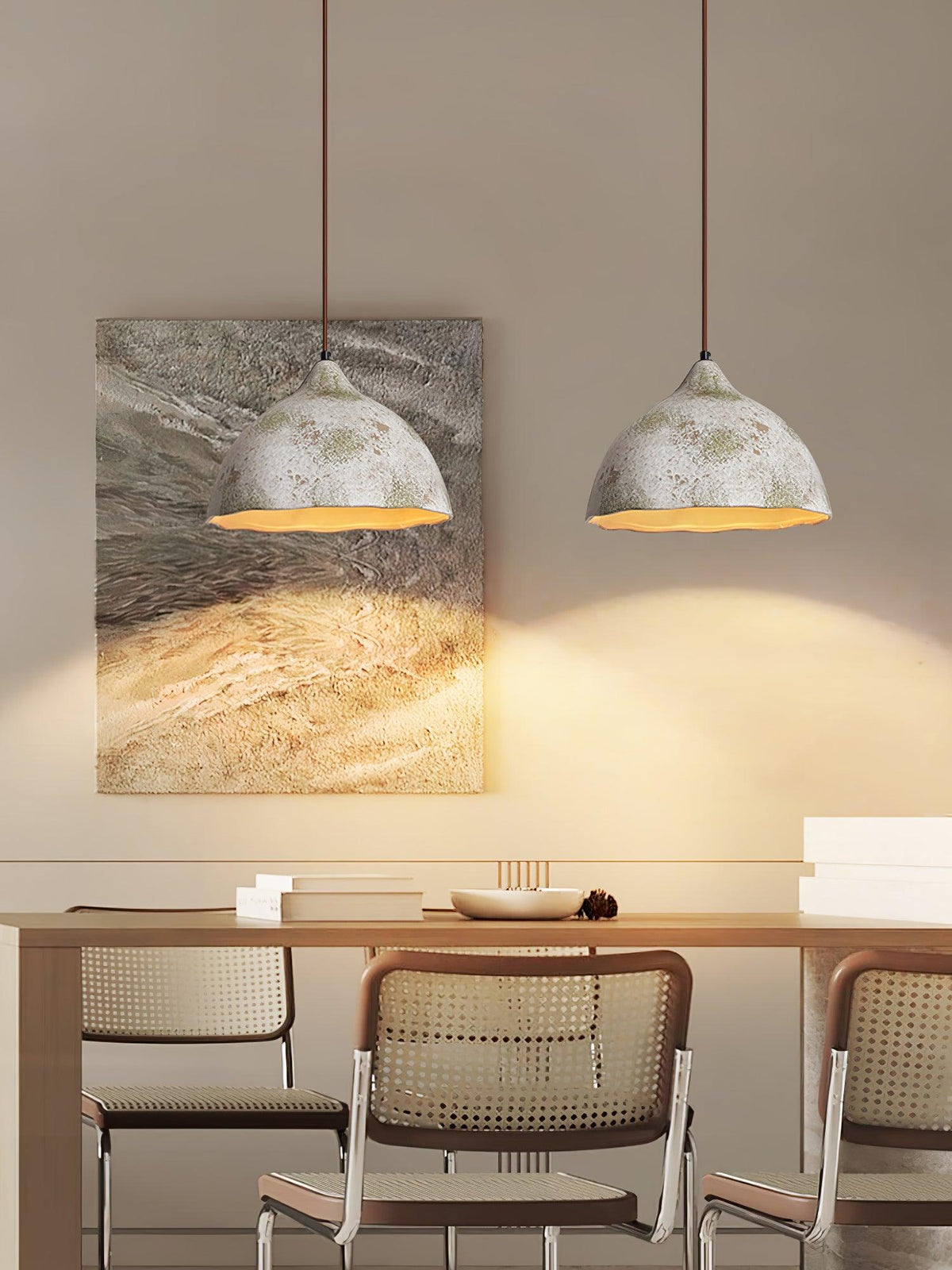 Moss Minimalistische hanglamp van hout
