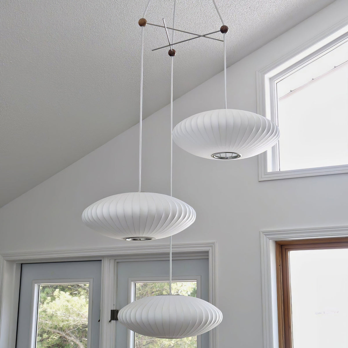 Fisoren Moderne hanglamp van zijde