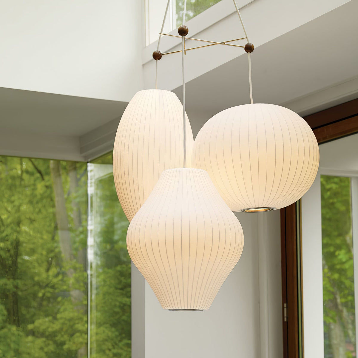 Fisoren Moderne hanglamp van zijde