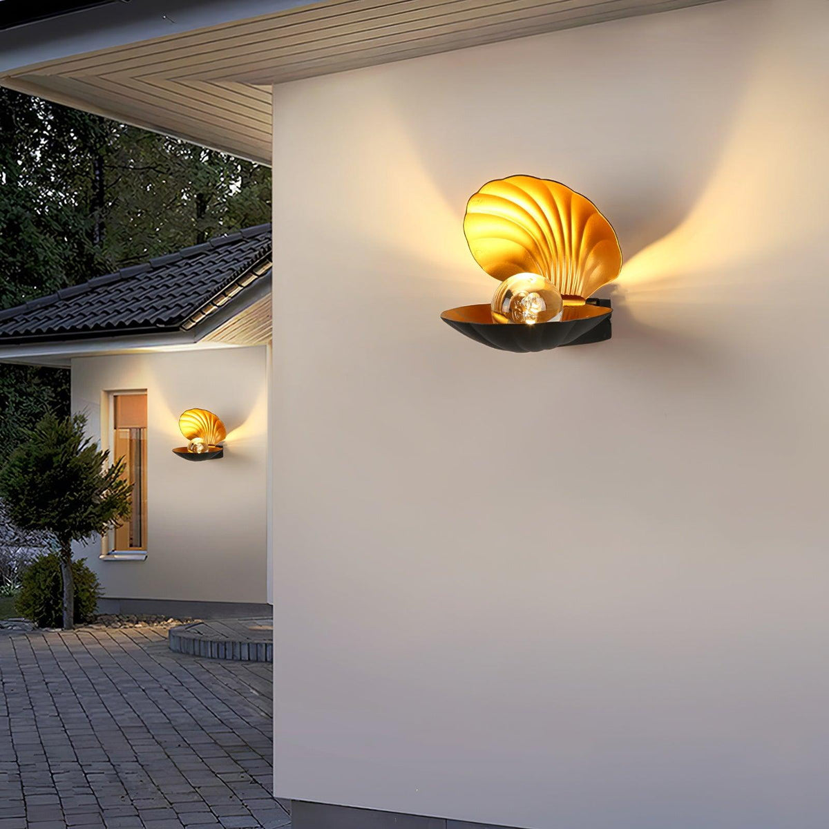 Lumieria wandlamp Pearl Clam