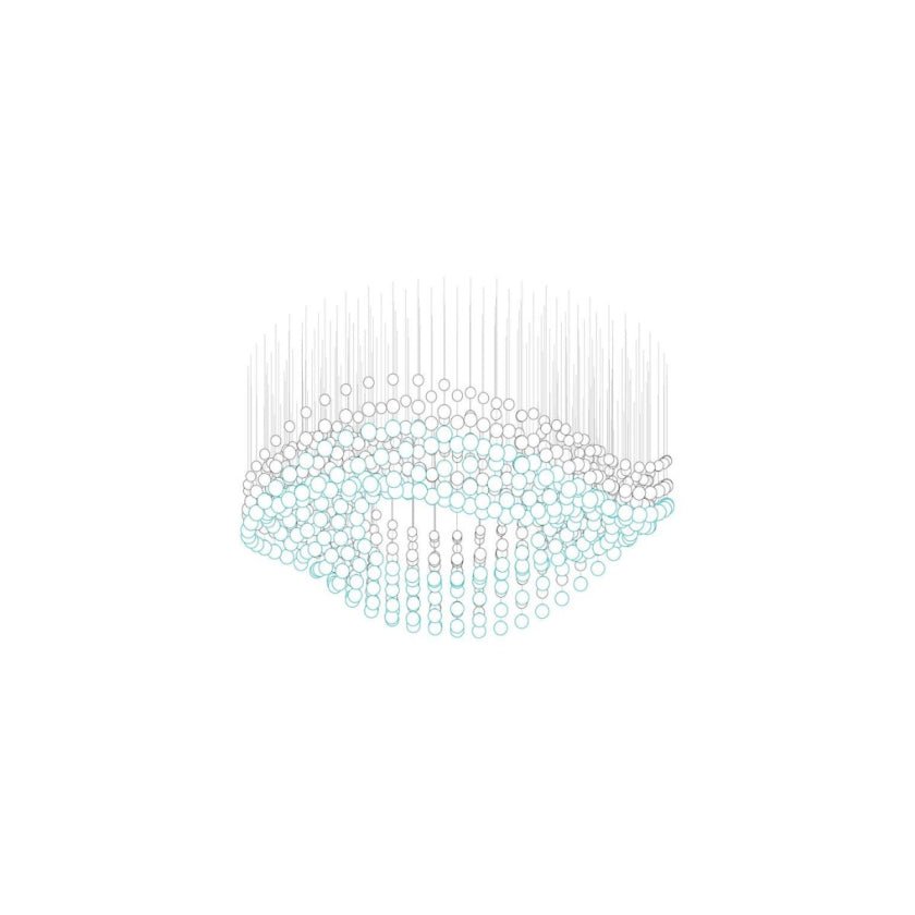 Pearl Veil Couture Cascade Customize Kroonluchter