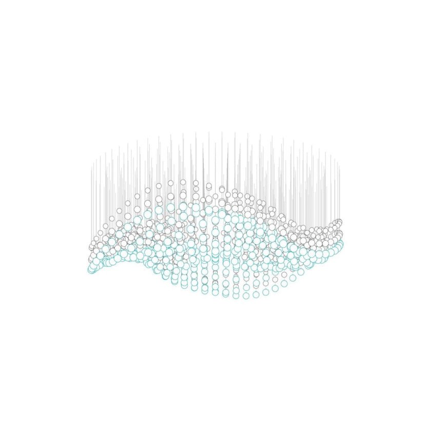 Pearl Veil Couture Cascade Customize Kroonluchter
