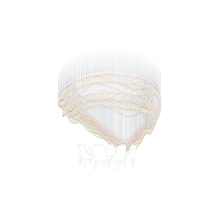 Pearl Veil Couture Cascade Customize Kroonluchter