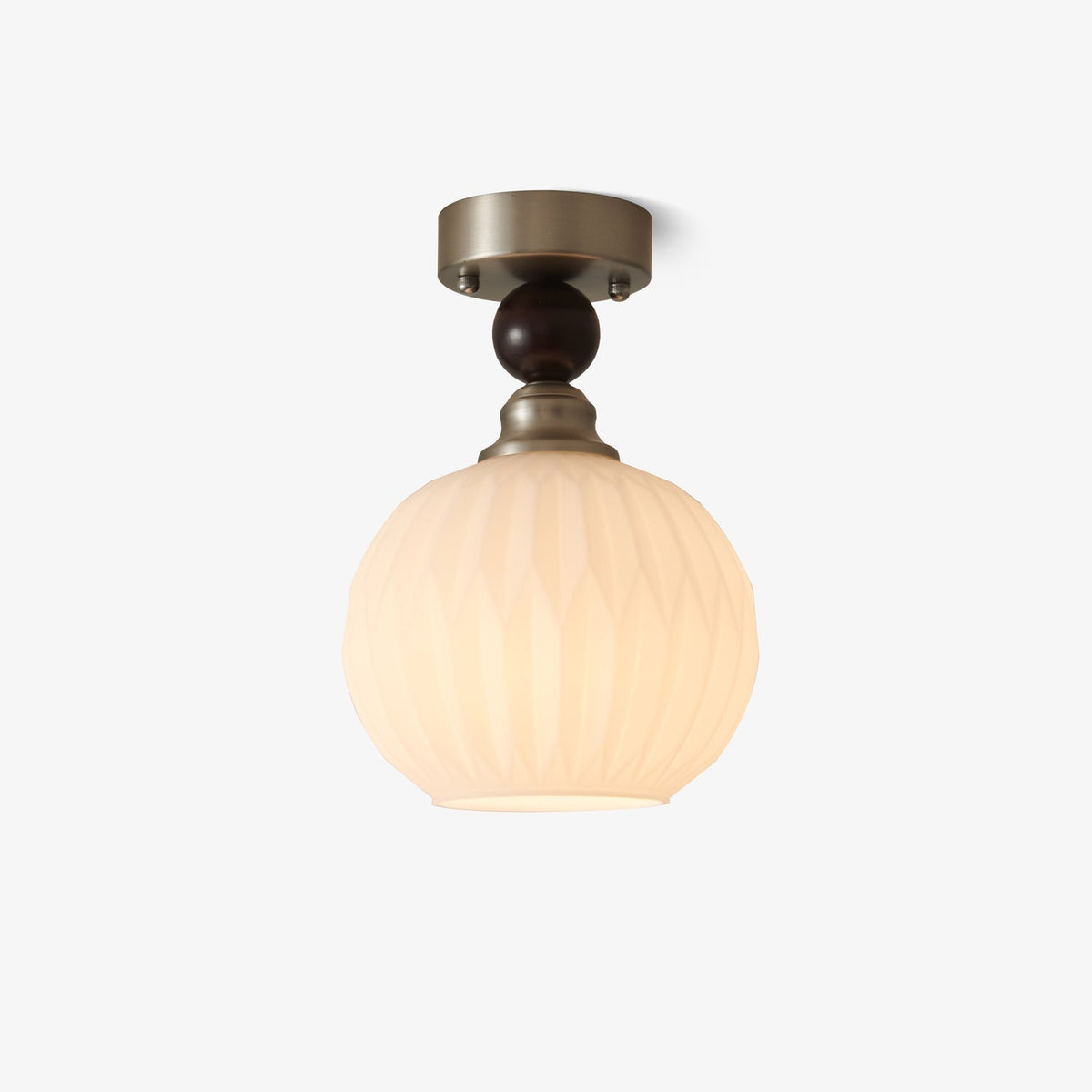 Ivcarila Moderne minimalistische plafondlamp met parelsferen glas