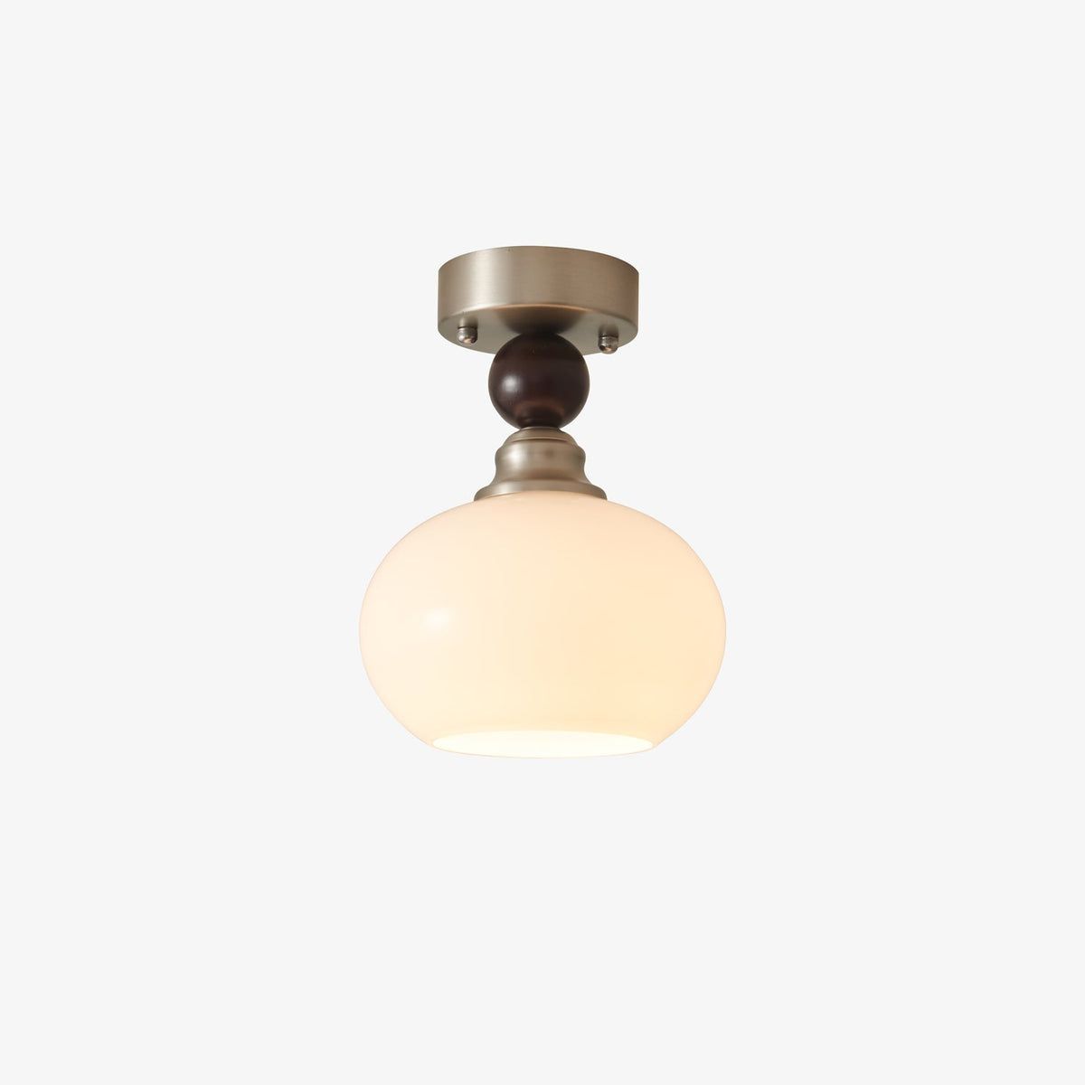 Ivcarila Moderne minimalistische plafondlamp met parelsferen glas