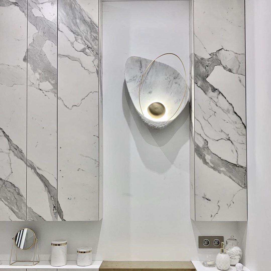 Vethaora Premium Noordse kunst Pearl hars wandlamp