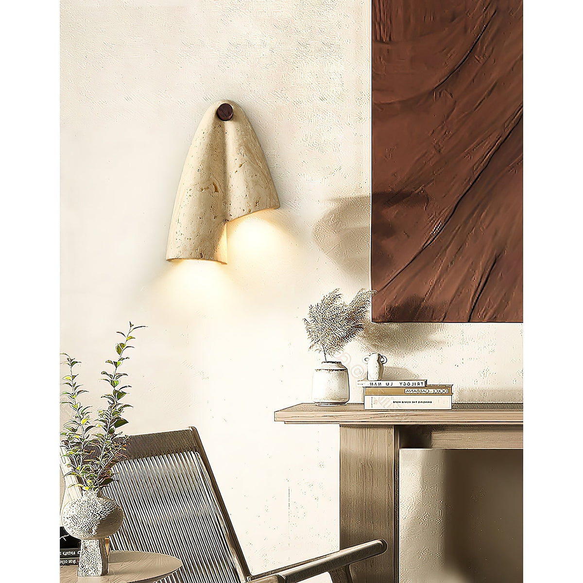 Seralaya travertin wandlamp