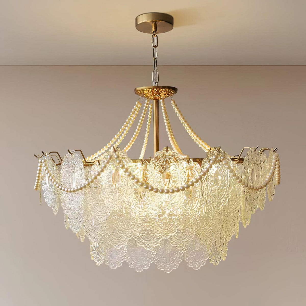 Eirivaine kroonluchter met glas