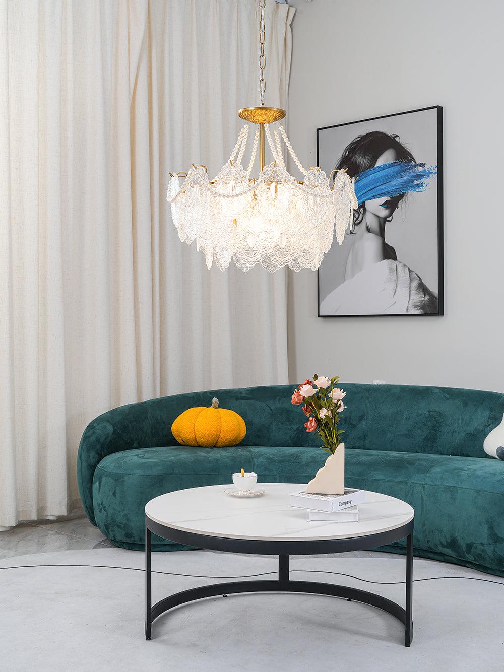 Eirivaine kroonluchter met glas