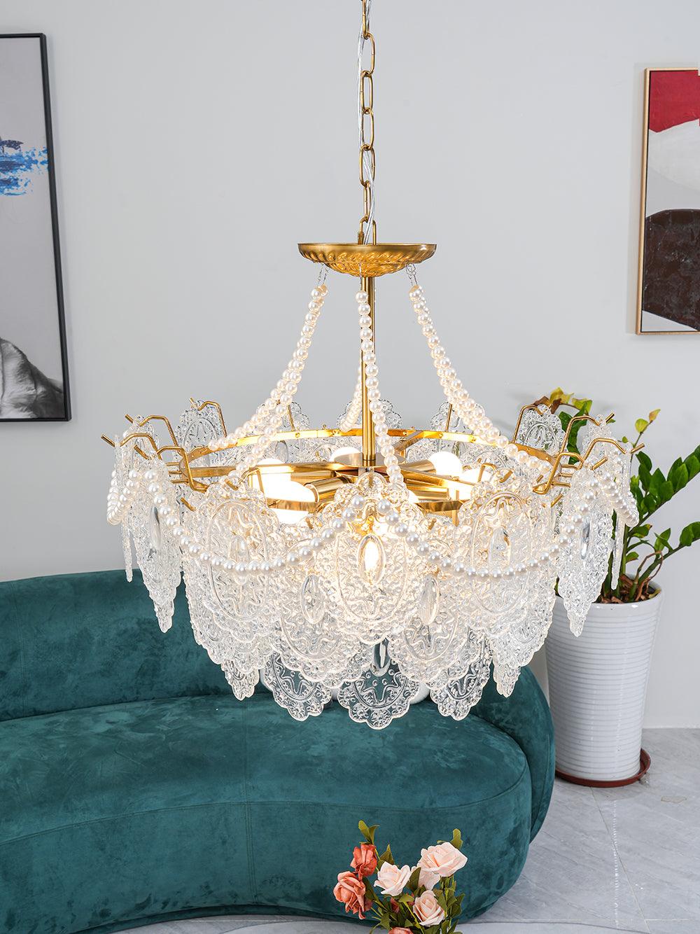 Eirivaine kroonluchter met glas