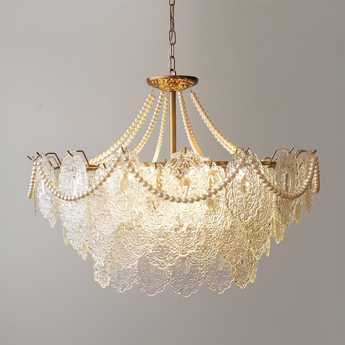 Eirivaine kroonluchter met glas