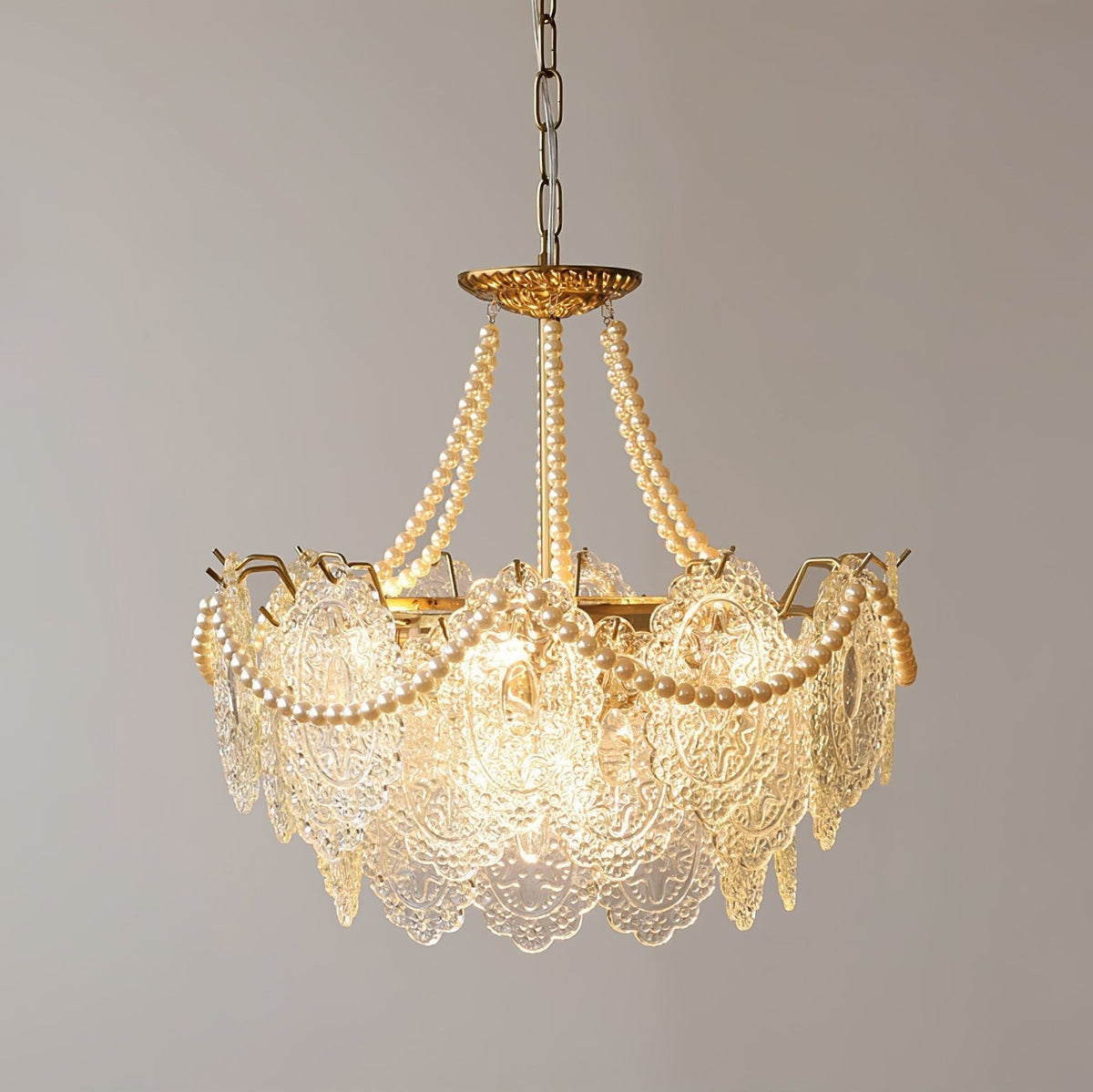 Eirivaine kroonluchter met glas
