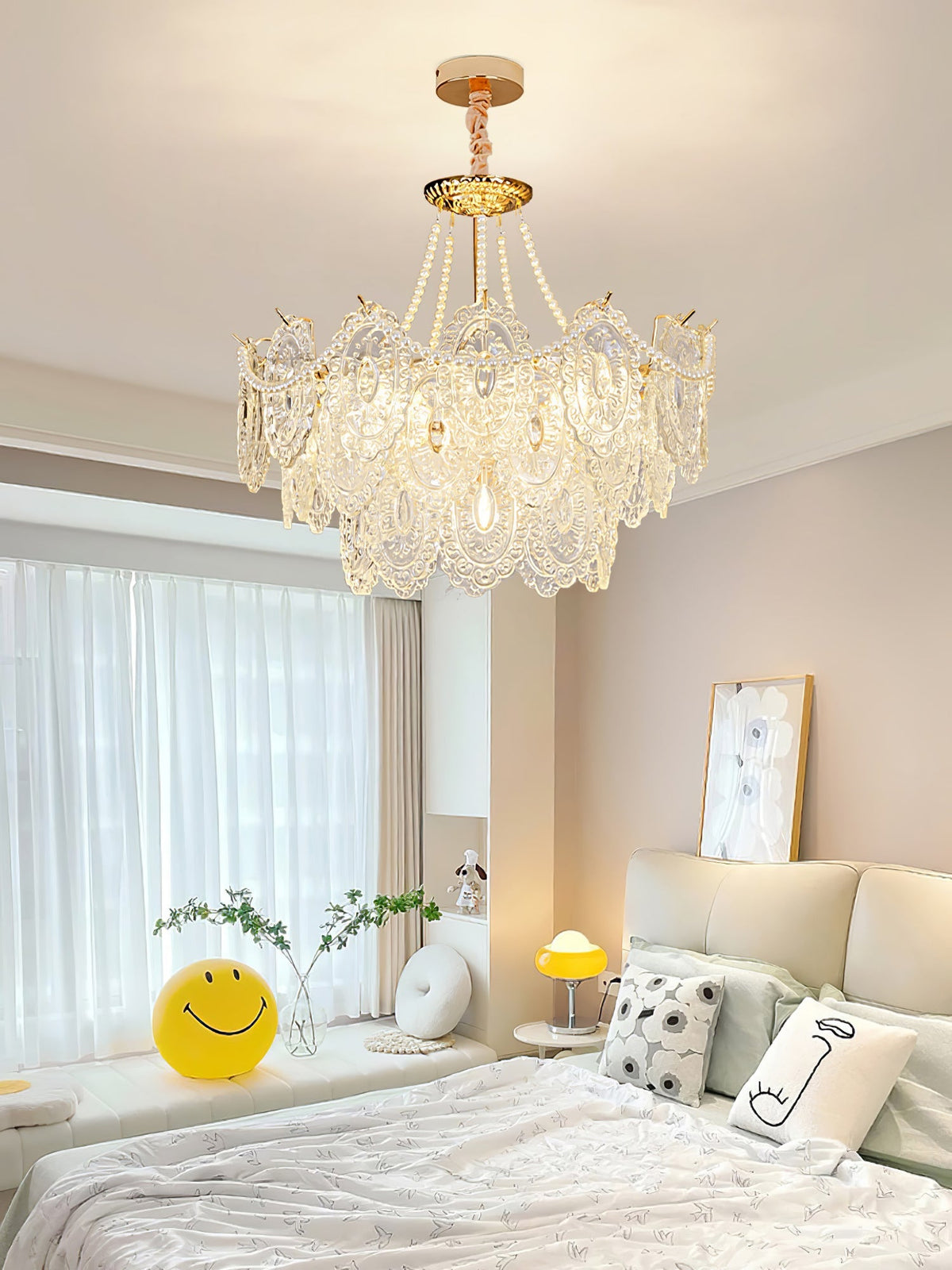Eirivaine kroonluchter met glas