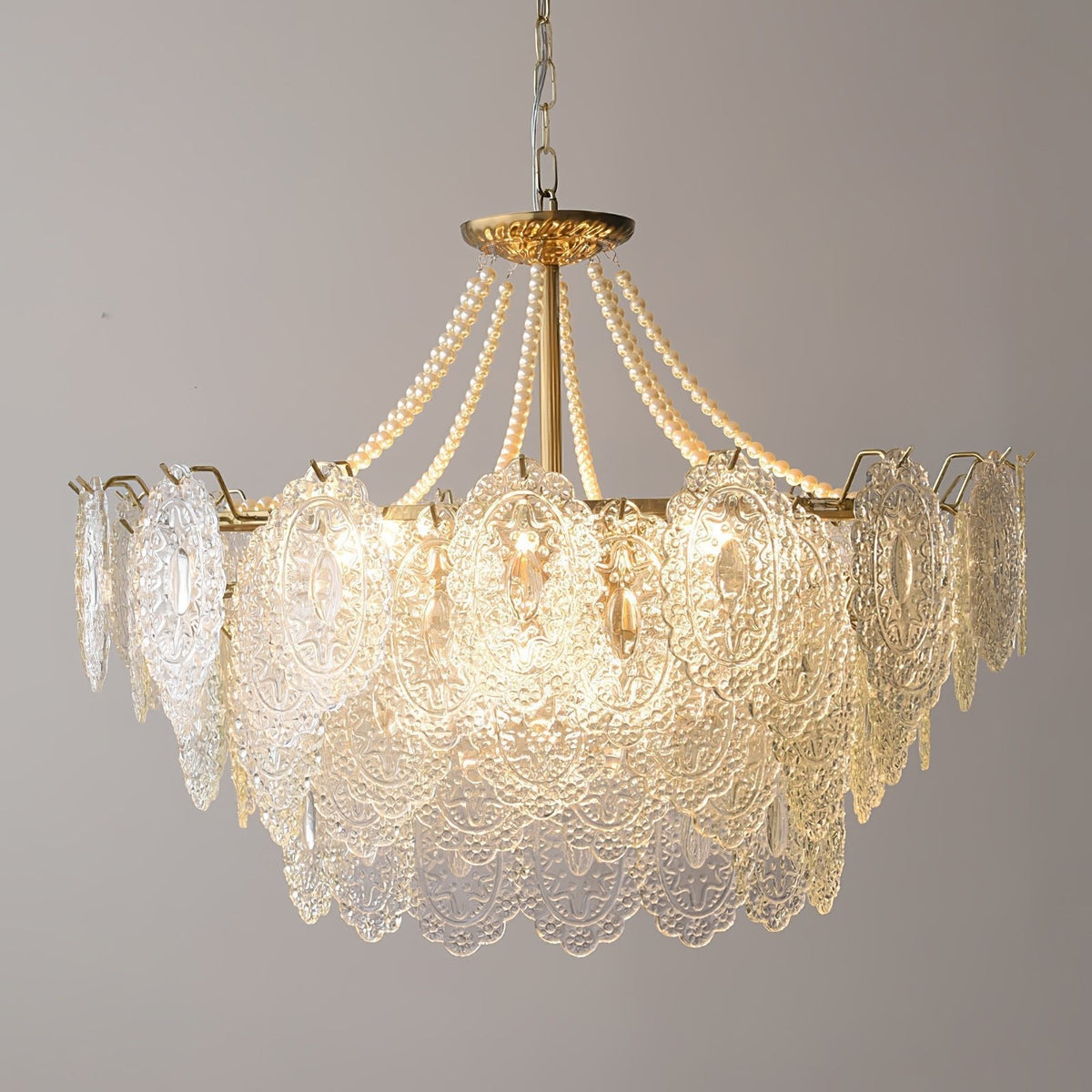 Eirivaine kroonluchter met glas