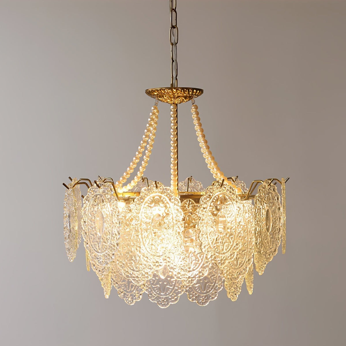 Eirivaine kroonluchter met glas