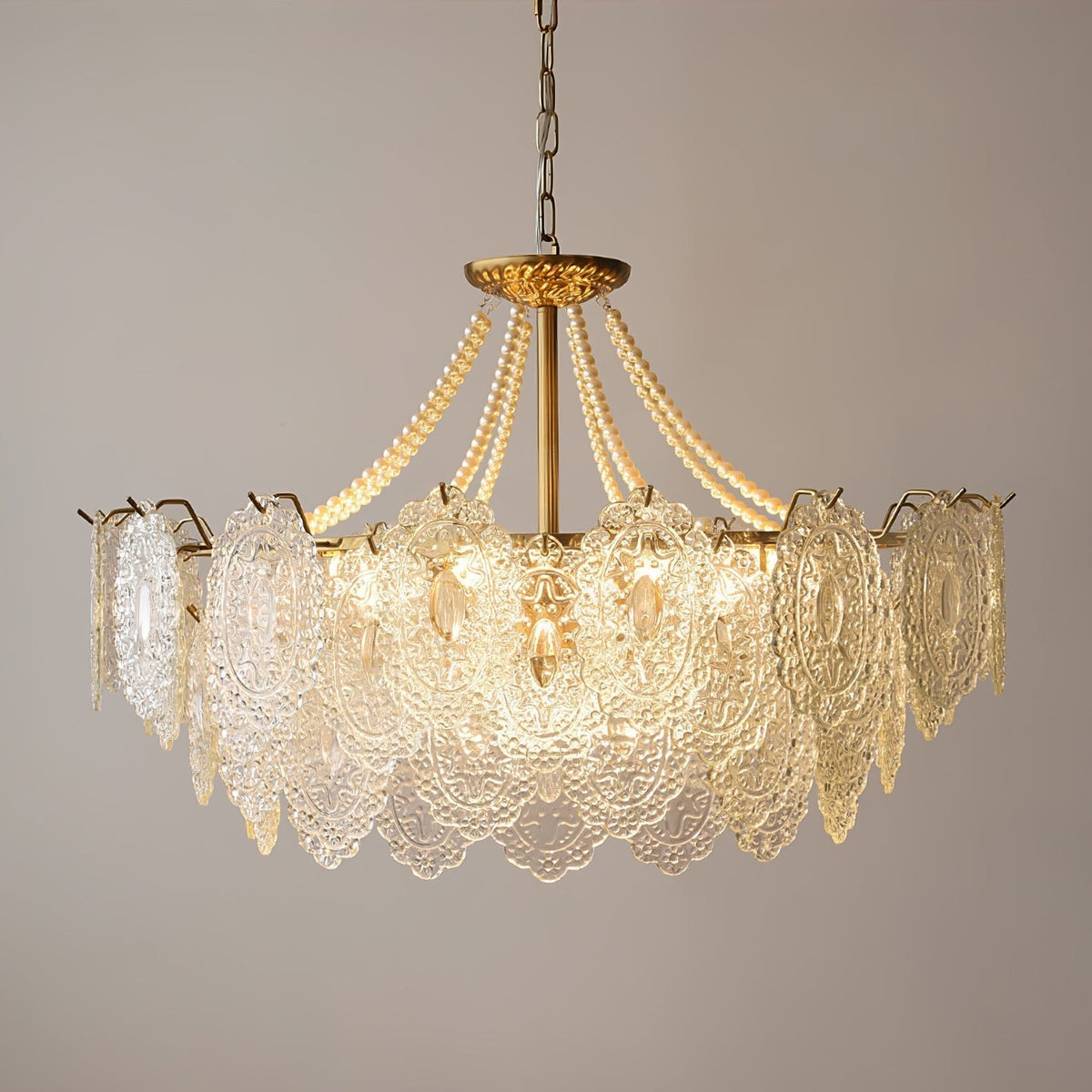 Eirivaine kroonluchter met glas