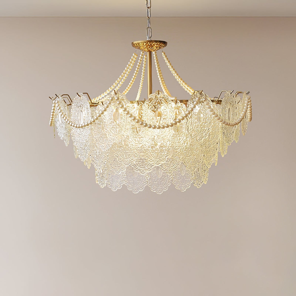 Eirivaine kroonluchter met glas
