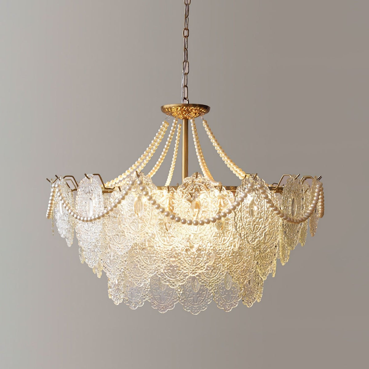 Eirivaine kroonluchter met glas
