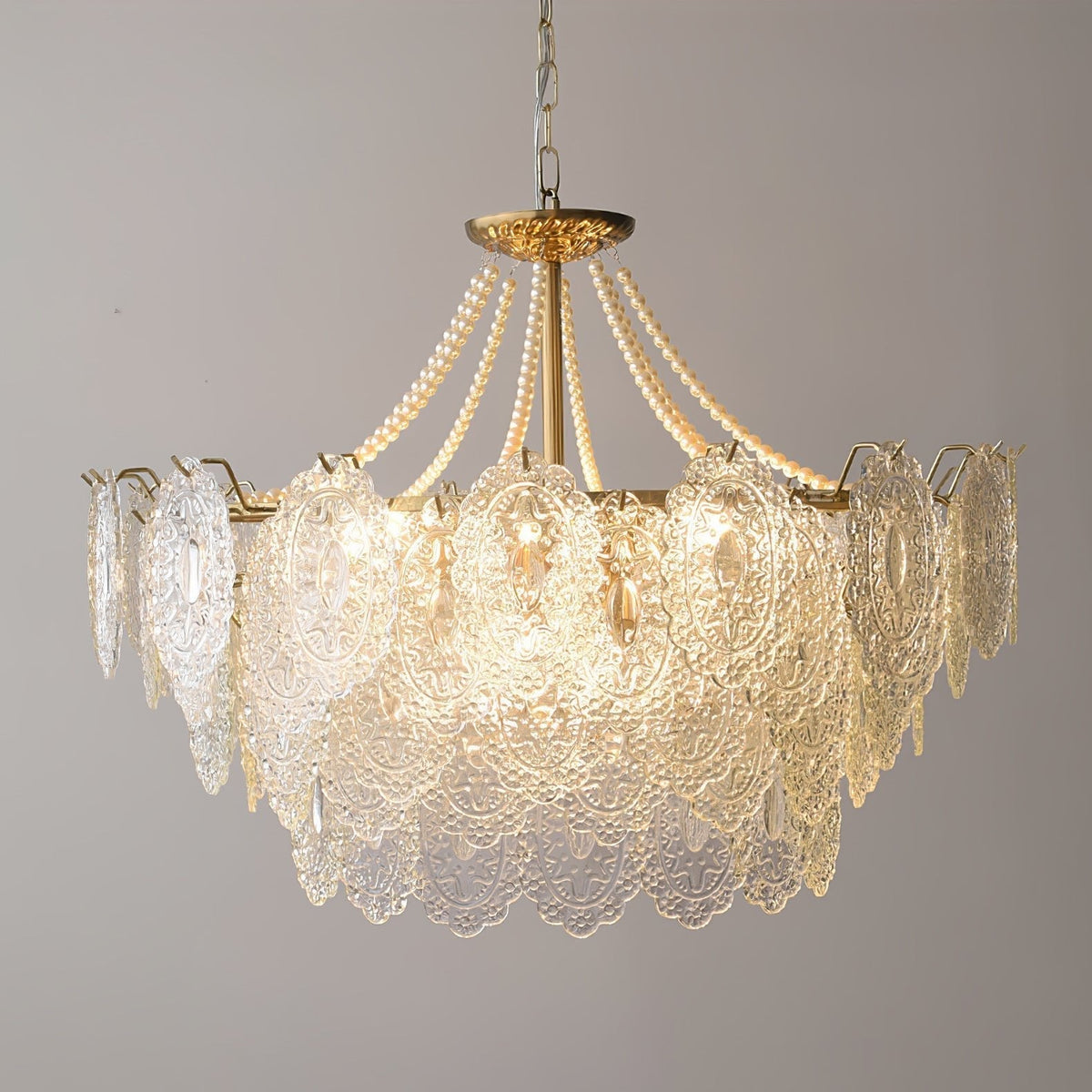 Eirivaine kroonluchter met glas
