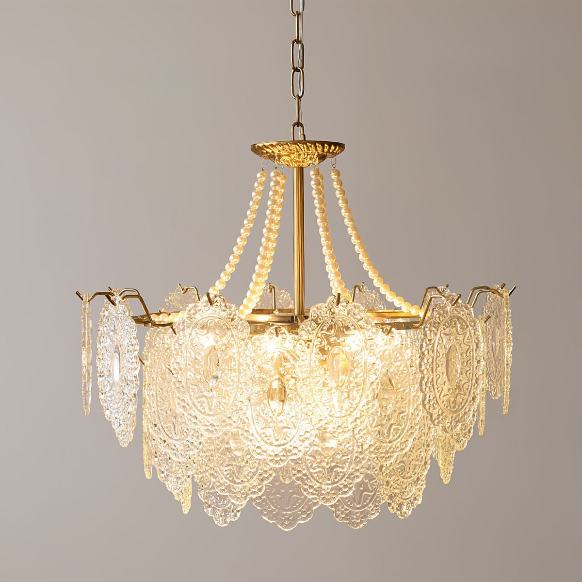 Eirivaine kroonluchter met glas